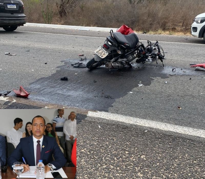 Presidente da Câmara de Tucano morre em acidente de moto na BR-116 Norte; Prefeitura emite nota de pesar