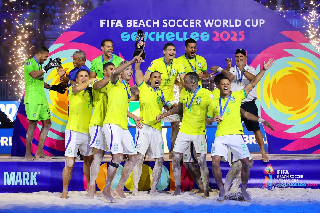 Brasil vence Bielorrússia e garante sétimo Mundial de Futebol de Areia