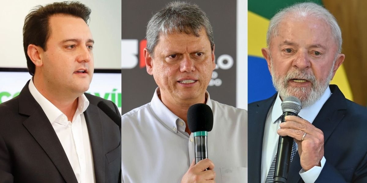 Segundo ranking digital, Ratinho Jr., Tarcísio e Lula são os favoritos para a presidência em 2026