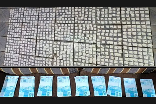 843 porções de cocaína e R$ 10 mil em notas falsas são apreendidos pela PM em Monte Santo