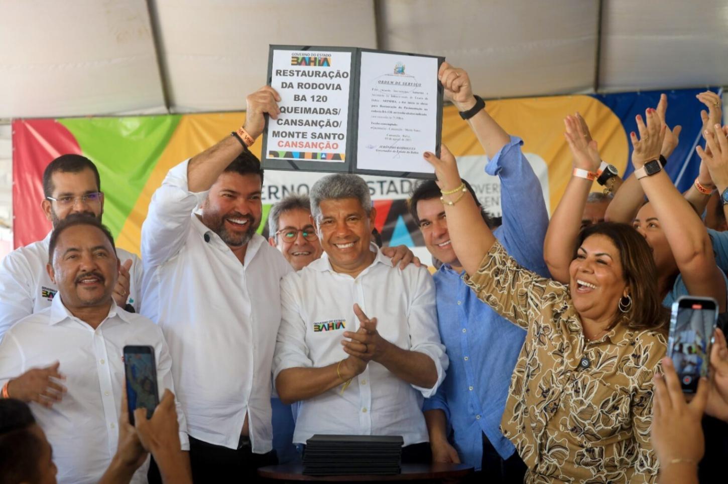 Governador anuncia restauração da BA-120 entre Queimadas e Monte Santo